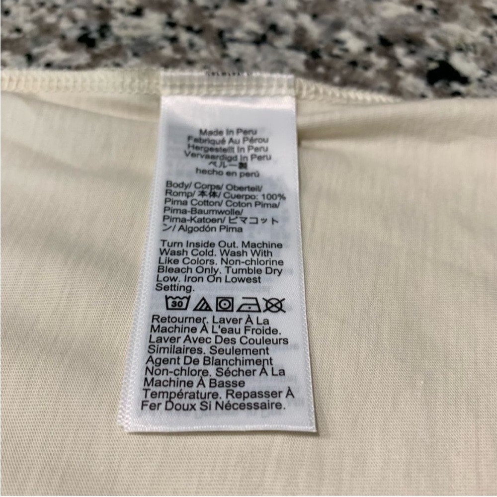J Crew Top XS Pima Cotton Boyfriend Fit Tan - Picture 5 of 7